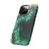 Green Geode in Watercolor - Impact Resistant Phone Case